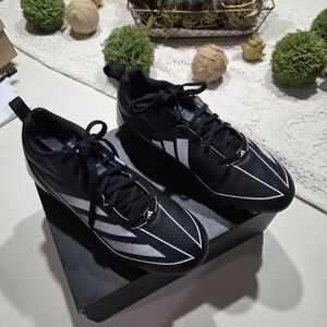 Adidas Men's Black and White Sneakers